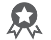 ribbon icon with star
