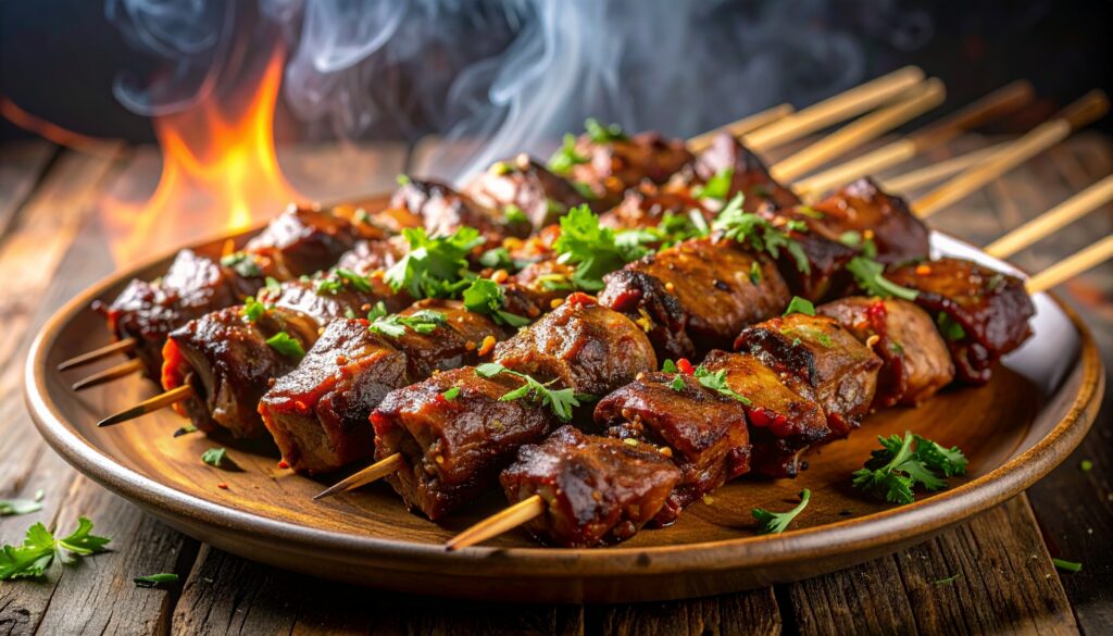 Suya Skewers for watch party